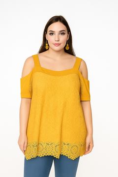 Picture of LACE TOP WITH COLD SHOULDER